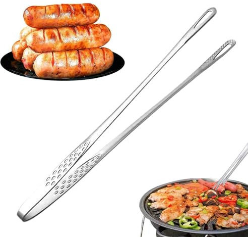 Pinzetta da cucina, pinza da cucina, pinza multiuso per barbecue, pinzette per alimenti, pinzette in acciaio inox, per cucinare, grigliare, casa