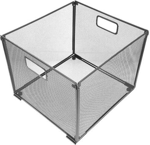 Cabilock Organisateur de Bureau Maille Métallique Porte-Documents et Étagère Pliable Multifonction Panier de Rangement pour Dossiers et Magazines Support Robuste pour Documents