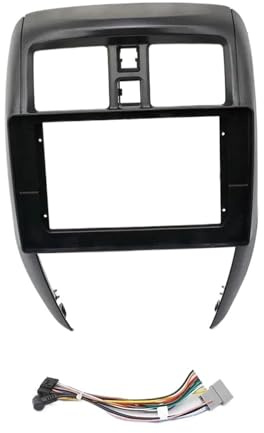 10 Tums Bilram Fascia Adapter Radio Dash Fitting Panel Kit För Nissan För Versa Sedan 2015 2016 2017 2018 2019 LHD YTdhfDGJ(Frame Cable)