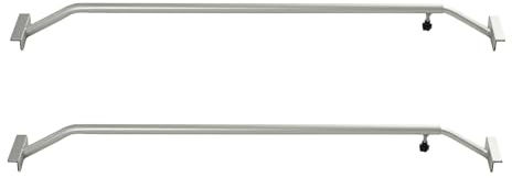 TRUTZHOLM 2X Alu-Bügel für Anhänger Flachplanen verstellbar 1065-1480mm Planenstütze Flachplanenbügel