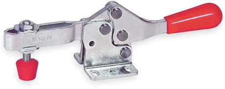 DE STA CO 217-U Horizontal Handle Hold Down Action Clamp with U-Shaped Bar and Flanged Base