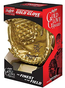 Rawlings unisex teen Minirgg-6/0 Rawlings Mini Gold Glove Award Baseball Glove Trophy, Gold, 31 UK