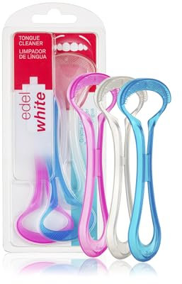 Edel White Tongue Cleaner Pulisci Lingua 3 Pezzi