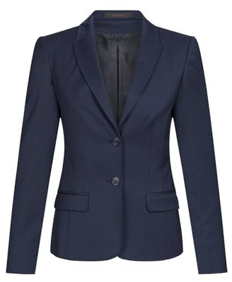 GREIFF Größe 40 Corporate Wear Modern Damen Blazer Regular Fit Dunkelblau Modell 1424