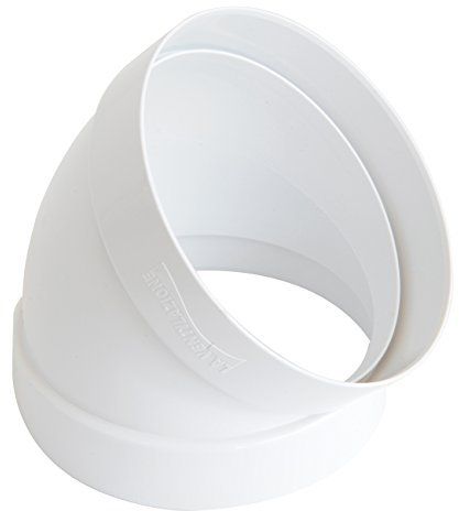 La Ventilazione CCR10045B Curva 45° F/F in ABS per Aerazione Canalizzata, diametro 100 mm