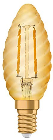 OSRAM LED Vintage Edition 1906, Sockel: E14, Nicht Dimmbar, Warmweiß, Filament Gold