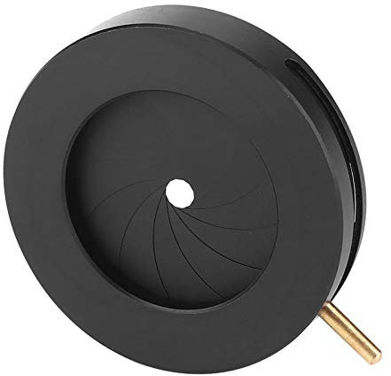 Diaphragme Réglable pour Microscope - Adaptateur d'Iris Optique Compatible avec Objectifs d'ouverture Standard (SK23)