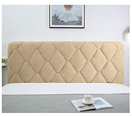 WYJHNL Copertura Per Testiera Per Letto Copri Testata Letto, Fodera Elastica Protezione, Coprire Antipolvere In Cotone Europeo Cover Lavabile Per Decorazione Camera Letto,Beige,180cm(71inch)