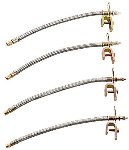 QWORK Ventilverlängerung für Auto, PKW, LKW, 4 stücke, 30cm