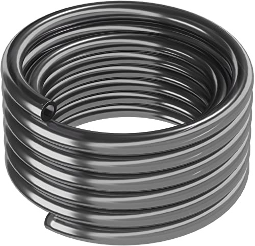 ARKA Manguera de PVC - 12/16 mm, gris, 10 m - Manguera flexible y robusta para aplicaciones versátiles, ideal para acuarios, estanques y talleres.