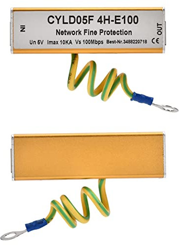 Adaptateur RJ45 RJ11 Protection contre les Surtensions Réseau Ethernet Protection contre les Surtensions Thunder Lighting 5V, Température de fonctionnement: -60 ° ~ 190 °