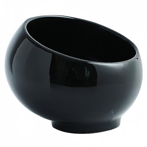 Dowbom Ciotola per chiavi per tavolo d'ingresso, contenitore per caramelle in metallo, regalo decorativo per la casa, ciotola per caramelle per ufficio (nero, 15,2 cm), CWW-003