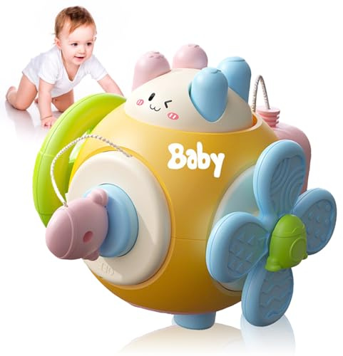 SPERMUOY Juguete para bebé de 1 año, 6 en 1 Montessori, juguete a partir de 1 año, cubo de actividad para bebés a partir de niñas y niños, cubo de actividad para bebés Montessori