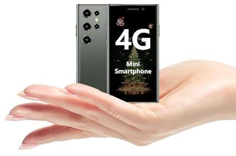 BLKE Max Mini smartphone da 3,0”, telefono per bambini 4G, doppia scheda sim, batteria da 2000 mAh, telefono tascabile per studenti, piccolo smartphone touchscreen Verde