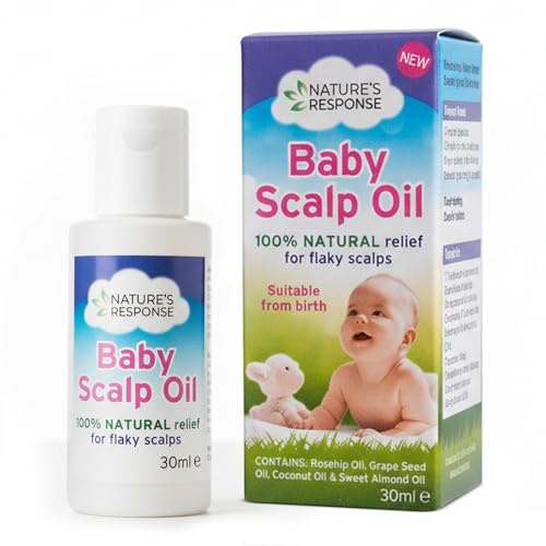 Nature’s Response Baby Scalp Oil 30ml – 100% Natural Cradle Cap Treatment & Dry Scalp Relief – Gentle Nourishing Formula for Newborns & Infants – No Additives, Preservatives or Harsh Chemicals