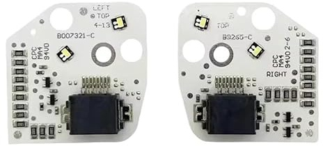 Compatible Con Seat Para Leon MK3 2013-2015 5F0941475 5F0941476 Placa Luz Circulación Diurna Faro Blanca DRL(1set)