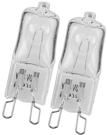 ciciTree 2Pcs G9 Base 40W 230V 500°C Oven Halogen Capsule Light Lamp Bulbs