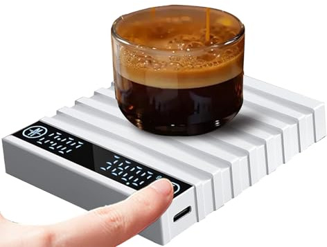 Yonuaret Báscula con Temporizador - Báscula de Café de 2kg/0.1g | Medidor Temporizador Para Preparación,para Elaboración de Café, Horneado, Camping, Lugar de Trabajo, Cocina, Hogar, Viaje, Uso Diario