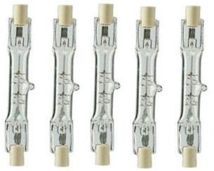 5 x 75W 78mm Tungsten Linear R7s Halogen floodlight J78 Security Light Bulb Long Life Brand