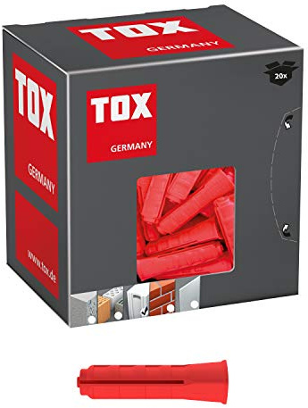 TOX Tacos para hormigón celular Ytox M12 x 60 mm, 20 piezas, 096100061