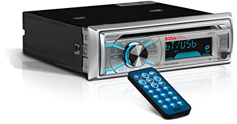 BOSS Audio Systems MR500UABS Marine Boat Stereo – Single Din, Bluetooth, CD DVD Player, AM/FM Radio Receiver, USB