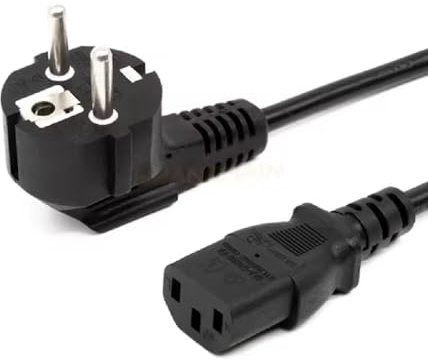 Toptekits EU Europe Schuko to C13 Power Cord PC,6ft/1.8m European CEE7 Computer Power Cable Replacement,Standard Euro Power Cord Plug, CEE7/7 to C13, (Schuko CEE7/7 to IEC-60320-C13)