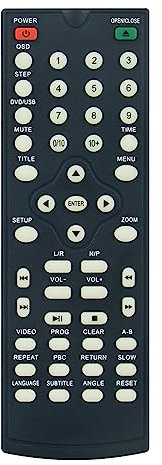 VINABTY Télécommande remplacée Convient pour Majority Scholars DVD CD Player SCH-DVD-BLK UK