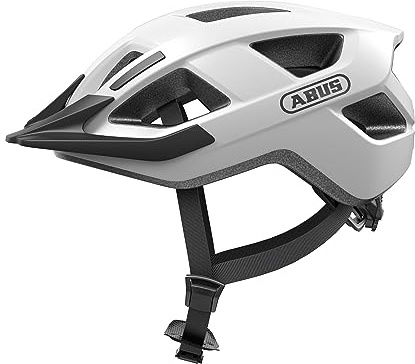 ABUS Casco para bicicleta Aduro 3.0 - Casco urbano deportivo con un diseño elegante para el día a día y las excursiones deportivas - para hombres y mujeres - blanco, talla L