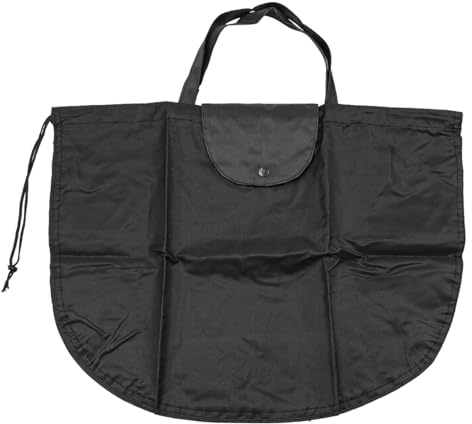 ZONADAH Sac de rangement pour casque de moto, sac de rangement étanche avec cordon de serrage, grande capacité, noir