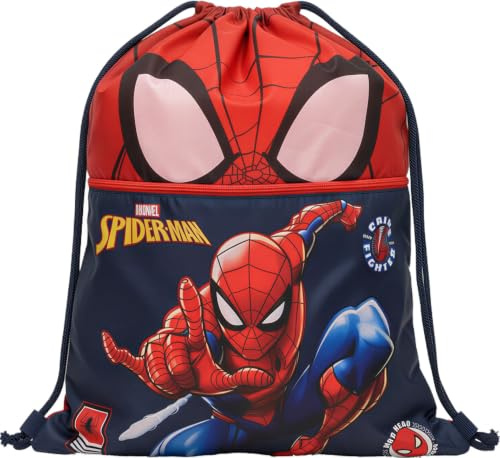 Sac de sport avec poignées et poche pour enfant, sac à cordon de serrage pour asile, salle de sport, piscine, voyage, porte-chaussures, Pour Spider, taille unique