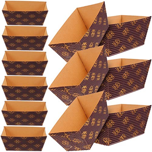 AUTSUPPL Lot De 25 Moules à Pain En Papier Sulfurisé 80x40x40mm Moules à Cake Rectangulaires Résistants Haute Température Pour Pâtisserie Et Cuisson Professionnelle