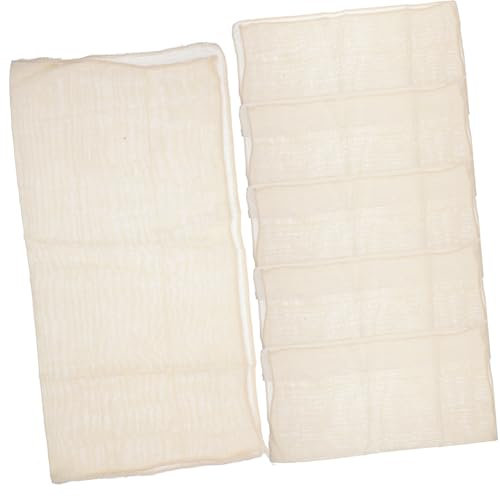 Cabilock Gasa Para Queso 40x40 Cm Paños De Algodón 100% Puro Sin Blanquear Multiusos Filtrante Para Cocinar y Hacer Tofu 6 Piezas Hogar y Cocina