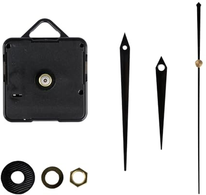 Tabanzhe Silent Quartz Clock Movement Mechanism Replacement Kit - Battery Powered Long and Short Shaft for DIY Wall Clock Repairing - Home Office