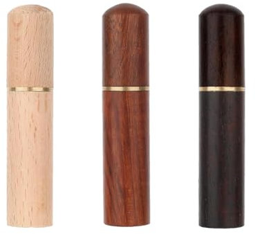 3 Pieces Toothpick Holder,Toothpick Holder Portable Wood,Toothpick Case,Toothpick Pocket Box,Toothpick Case Waterproof Handmade Craft, Suitable for Storing Toothpicks,Needles,Pills,Cotton Swabs