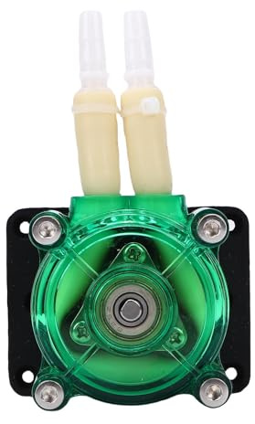 ViaGasaFamido Akvarium Peristaltisk Pump Hög Flödeshastighet 500 Ml/min Vätskedoseringspump med DC-borstad Motor för Laboratorieanalytisk Industriell Fyllningsmaskin (12V)