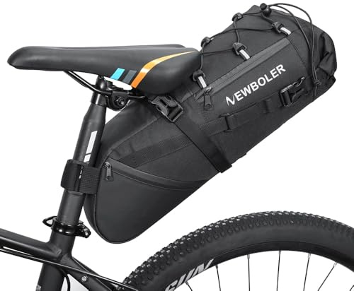 Bolsa Sillin Bicicleta Impermeable - aloualouweekuky, 10L Bolsa de Asiento de Ciclismo, Bolsa de Sillín Trasera para Bici para Bicicleta Al Aire Libre de Carreter