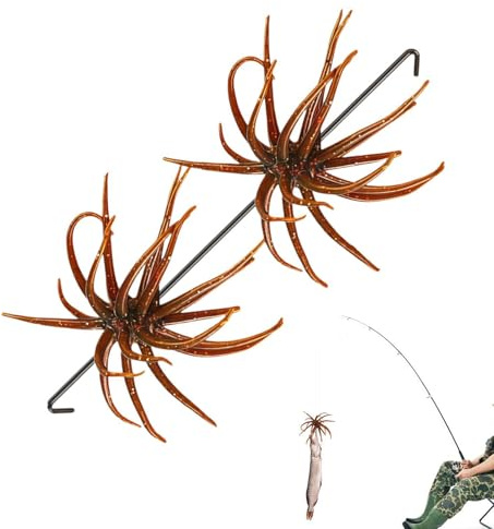 Suddig fiskebete - 2 stycken realistisk mjuk långsam sjunkande färgglad havsborre | Basbete | För sötvatten: floder, sjöar, bäckar, dammar, bassänger och längs stränderna