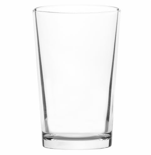 Cofan Pack de 6 Vasos de Caña Lisos de Vidrio Templado 200 ml | Transparentes, Aptos para Lavavajillas, Apilables, Para Agua, Refrescos y Zumos