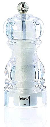 Bisetti 6443 Macinasale, Acrilico, 5.5 x 5.5 x 12 cm
