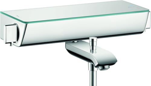 Hansgrohe 13141400 Ecostat Select termostato de bañera, visto, blanco/cromo