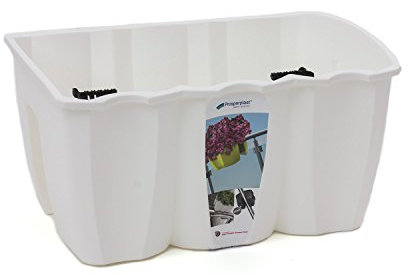 Terra Blumenkasten Crown, Weiß, 39 cm