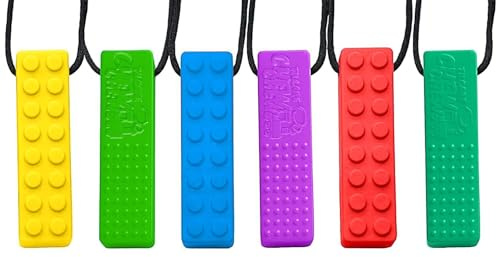 Tilcare Chew Chew Collana per Masticare il Pastello Sensoriale - Migliori Strumenti per l'Autismo - Durevoli e forti Giocattoli Masticabili in Silicone - Ciondolo per Masticare per Ragazzi e Ragazze