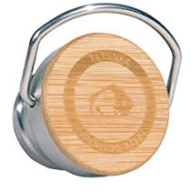 Tatonka Bamboo Lid - Trinkflaschenverschluss / Bambusdeckel mit großer Öse - Als Zweitdeckel oder Ersatzteil für Tatonka Edelstahlflaschen - Wasserflaschen-Deckel Ø 55 x 40 mm
