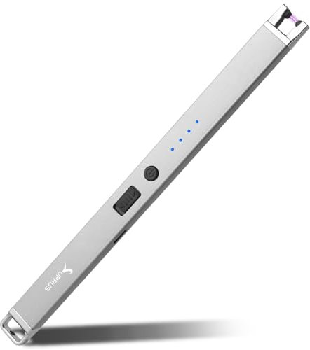 SUPRUS Accendino elettrico Arc antivento USB ricaricabile senza fiamma con serratura di sicurezza per candela
