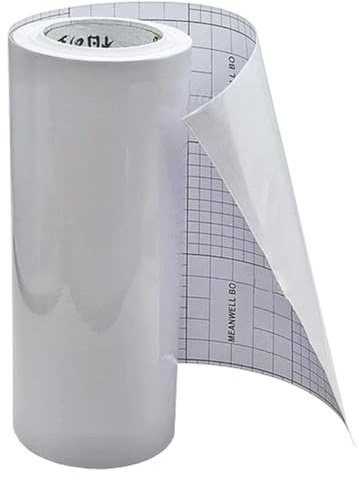 Huikizne 12.6Inch x 95Ft Self-Adhesive Laminating Vinyl Roll, 3Inch Core, 3Mil (80mic) Thickness Standard Glossy Cold Roll Laminating Film, Laminate Rolls Vinyl Cold Roll Laminate