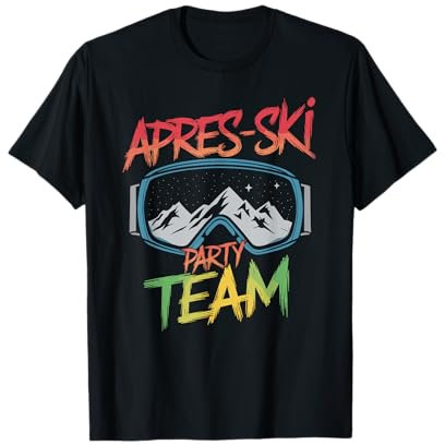 Skifahren Winter Sport Ski Party Lustiges Team Apres Ski T-Shirt
