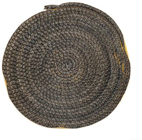 Nastro sigillante per camino, 4 m, 10 x 2 mm, in cotone, per manutenzione e sigillatura di porte in vetro