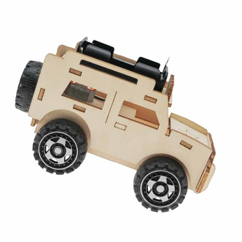 Rcniso Kit di Costruzione STEM per Bambini, Kit di Modello di Auto Puzzle in Legno 3D Fatto a Mano Adatto Ai Bambini in Legno Composito per la Casa Dai 5 Anni in su