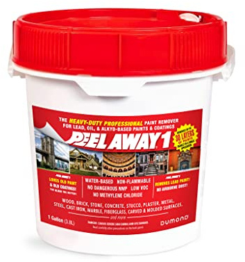 Peel Away 1 Paint Remover - HEAVY DUTY - Removes 30 Layers of Lead, Oil, & Alkyd-Based Paints & Coatings - The Older the Paint the Better - Complete Paint Removal System Under the Lid - 1 Gallon