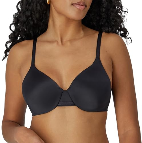Bali Womens One Smooth U Underwire Bra, Smoothing & Concealing Full-coverage Df3w11 Bras, Black, 42DD US